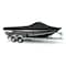 Eevelle Boat Cover ALUMINUM FISHING Walk Thru Windshield, Outboard Fits 19ft 6in L up to 100in W Black SCAVWT19100B-BLK - alternate 1